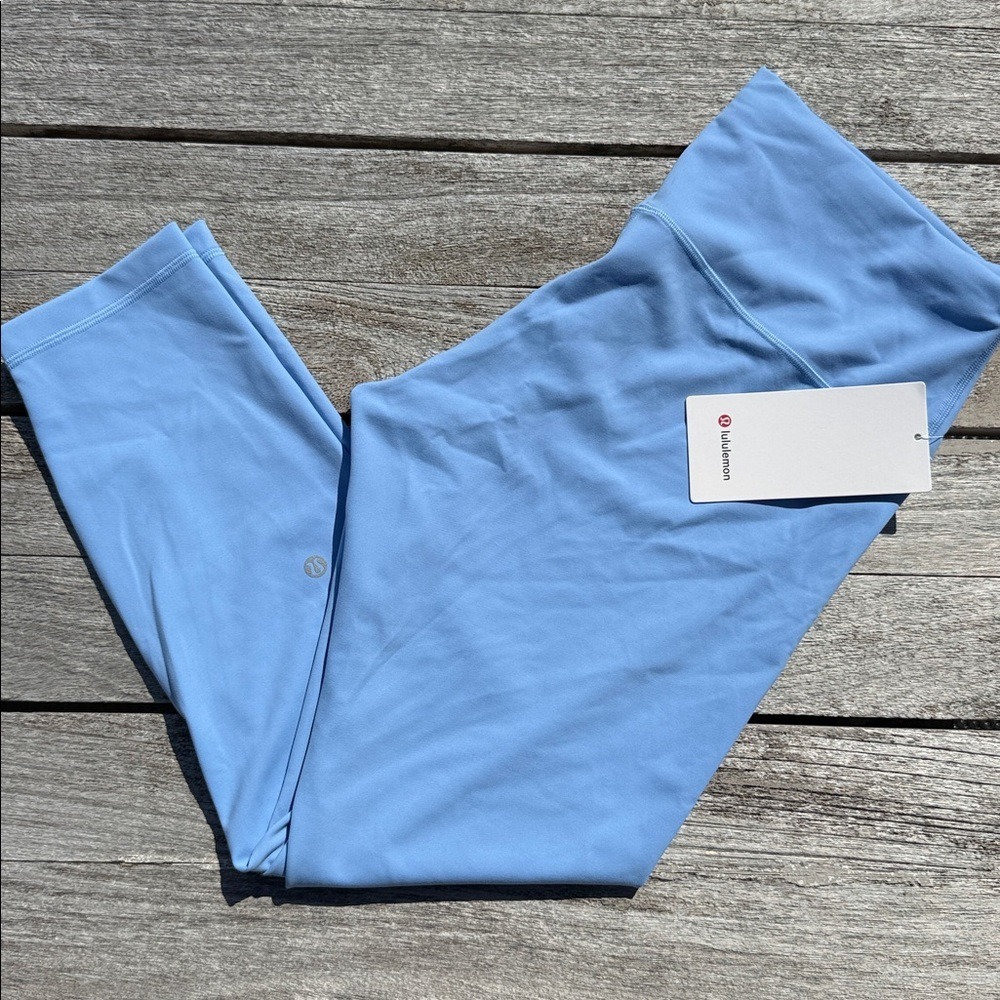 Lululemon Wunder Train High-Rise Tight 25" size 14 Sinatra blue NWT
